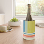 Modern Colorful Stripes Pastel Tones Artwork Wine Chiller Gallery Image 4