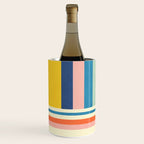 Modern Colorful Stripes Pastel Tones Artwork Wine Chiller Gallery Image 2