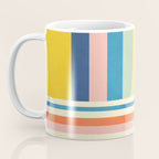 Modern Colorful Stripes Pastel Tones Artwork Coffee Mug Gallery Image 3