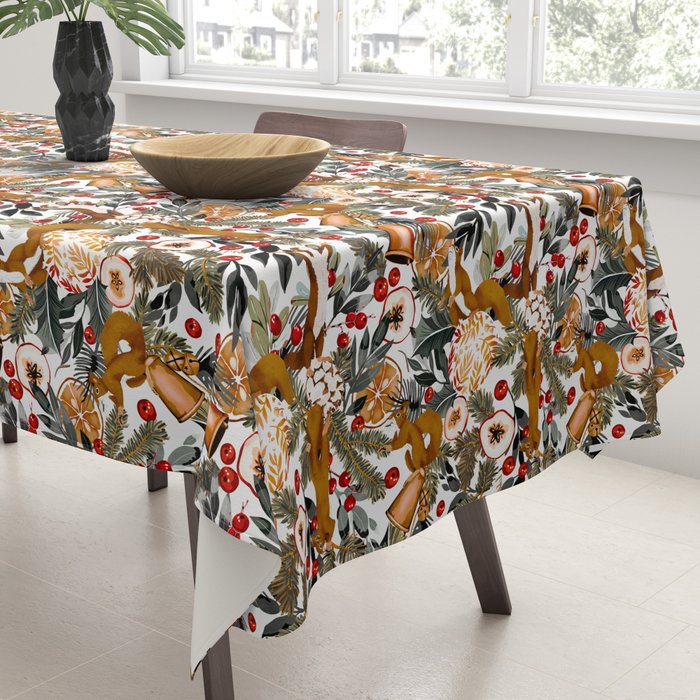 Squirrels on the Christmas tree I Tablecloth Gallery Image 3