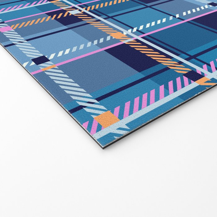 Tartan Motif Style B Welcome Mat Gallery Image 2