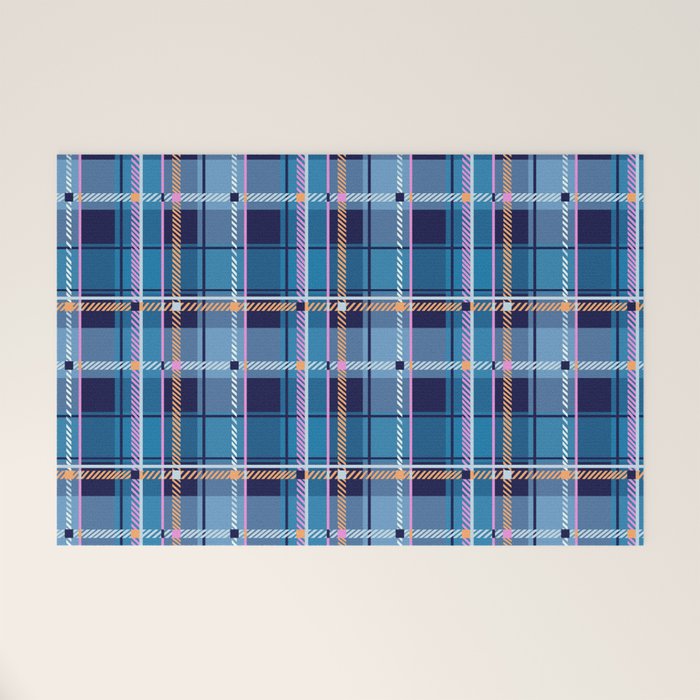 Tartan Motif Style B Welcome Mat Gallery Image 1