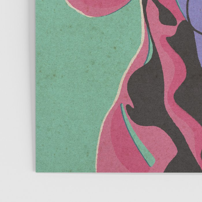 Abstract Dachshund in Pink and Purple Poster Gallery Image 3