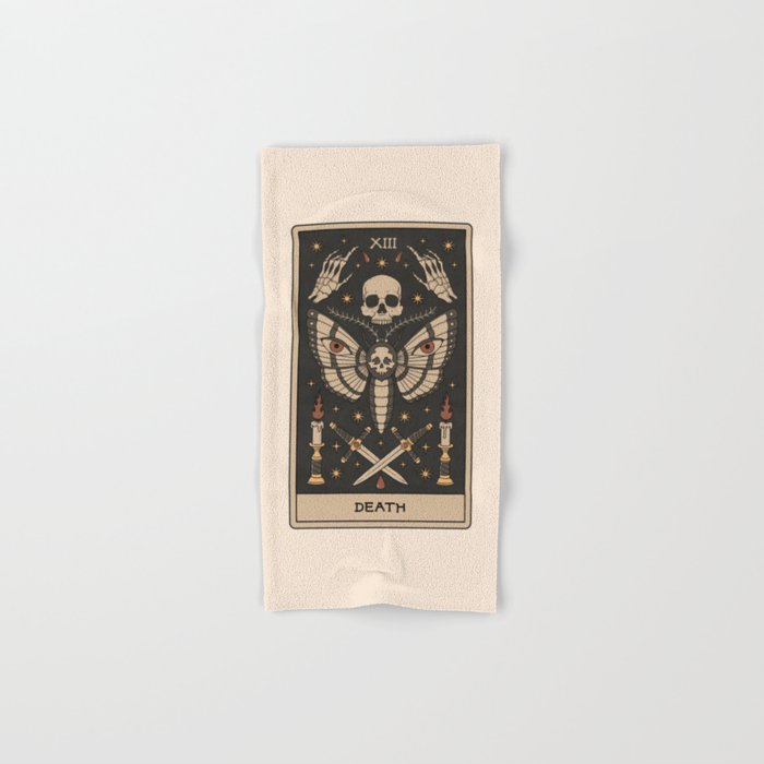 Death - Moth Tarot Bath Towel Gallery Image 1