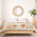 William Morris Inspired Monarch Butterfly Pattern Duvet Cover Gallery Image 3