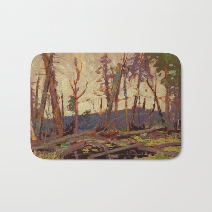 Tom Thomson Burnt Country, Evening 1914 Canadian Landscape Artist Bath Mat Gallery Image 1