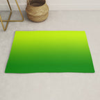 Bright Chartreuse Green Ombre Rug Gallery Image 1