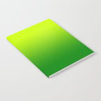 Bright Chartreuse Green Ombre Notebook Gallery Image 2