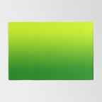 Bright Chartreuse Green Ombre Rug Gallery Image 2