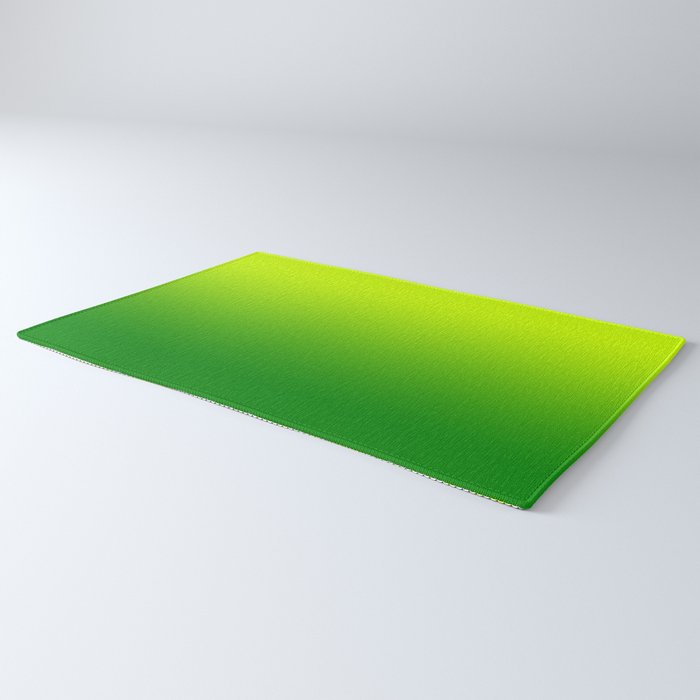Bright Chartreuse Green Ombre Rug Gallery Image 3