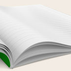 Bright Chartreuse Green Ombre Notebook Gallery Image 2