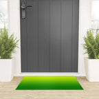 Bright Chartreuse Green Ombre Welcome Mat Gallery Image 3