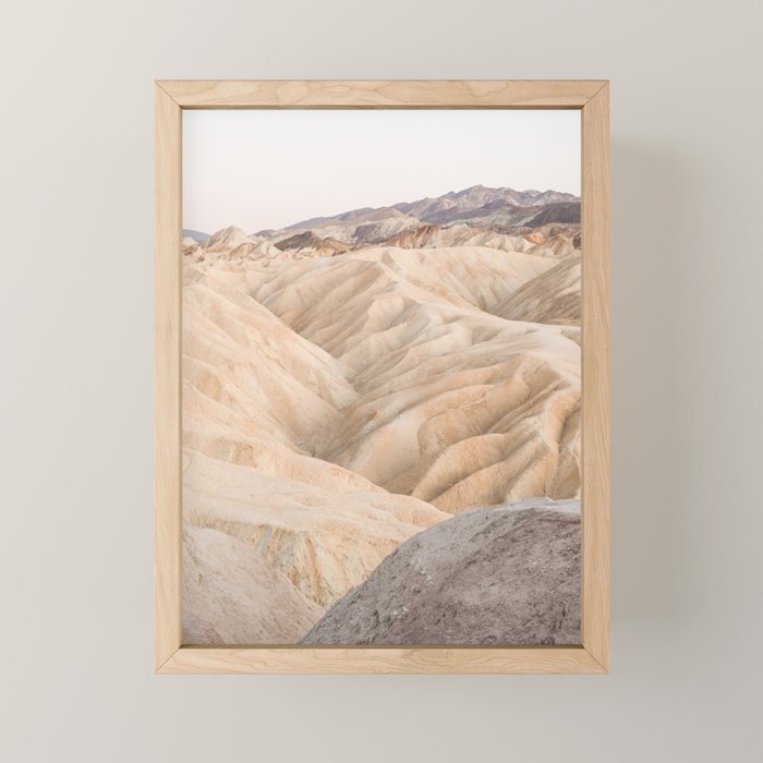 Zabriskie Point In Death Valley National Park Photo | Landscape Art Print | USA Travel Photography Mini Art Print Gallery Image 1