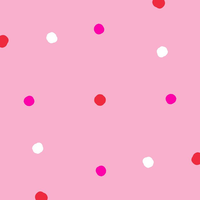 confetti dots: pink red & white Coffee Mug Gallery Image 2