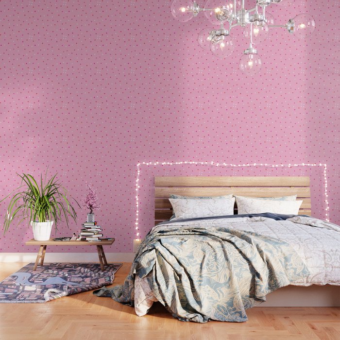 confetti dots: pink red & white Wallpaper Gallery Image 3