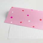 confetti dots: pink red & white Wrapping Paper Gallery Image 2