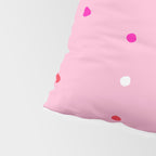 confetti dots: pink red & white Pillow Sham Gallery Image 4