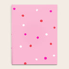 confetti dots: pink red & white Notebook Gallery Image 4
