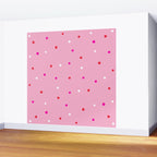 confetti dots: pink red & white Wall Mural Gallery Image 2