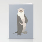 Whimsy Otter Stationery Card Gallery Image 2
