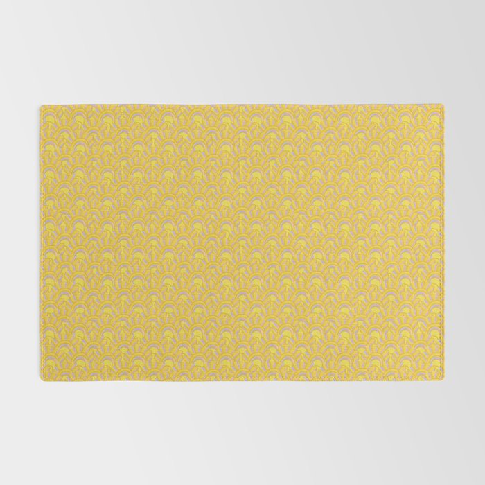 Art Deco Shells in Gold & Orange Rug Gallery Image 2