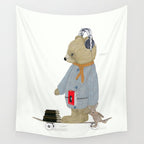 skate bear Wall Tapestry Gallery Image 4