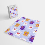 Lucky Waving Kitty Cat Maneki Neko Jigsaw Puzzle Gallery Image 2