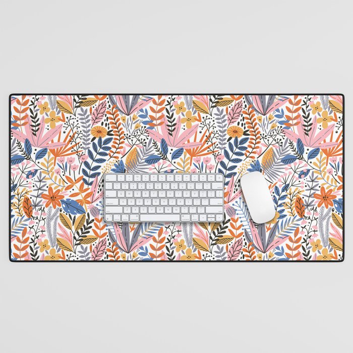 Colorful Jungle Garden Desk Mat Gallery Image 1