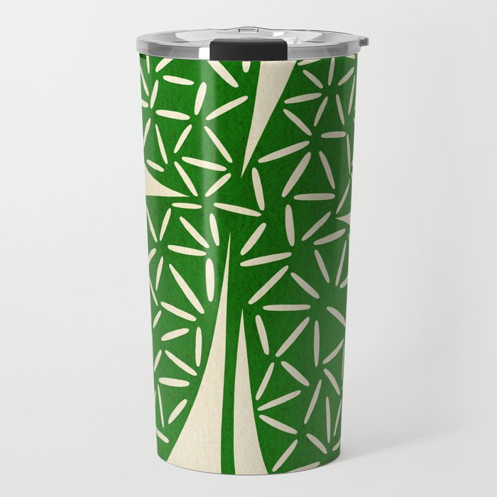 Abstract W-Good Luck.Green Travel Mug Gallery Image 1