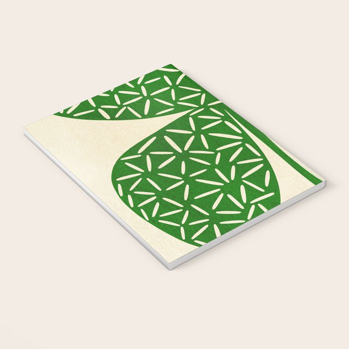 Abstract W-good luck.green Notebook Gallery Image 3