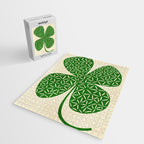 Abstract W-good luck.green Jigsaw Puzzle Gallery Image 2