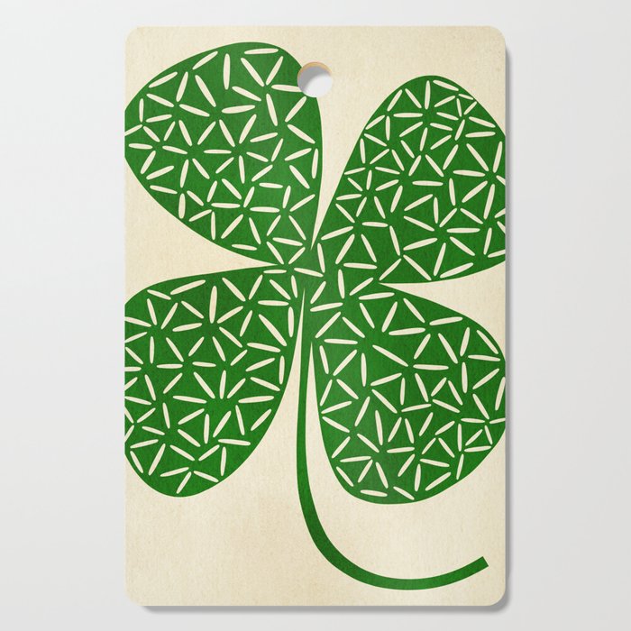Abstract W-good luck.green Cutting Board Gallery Image 1