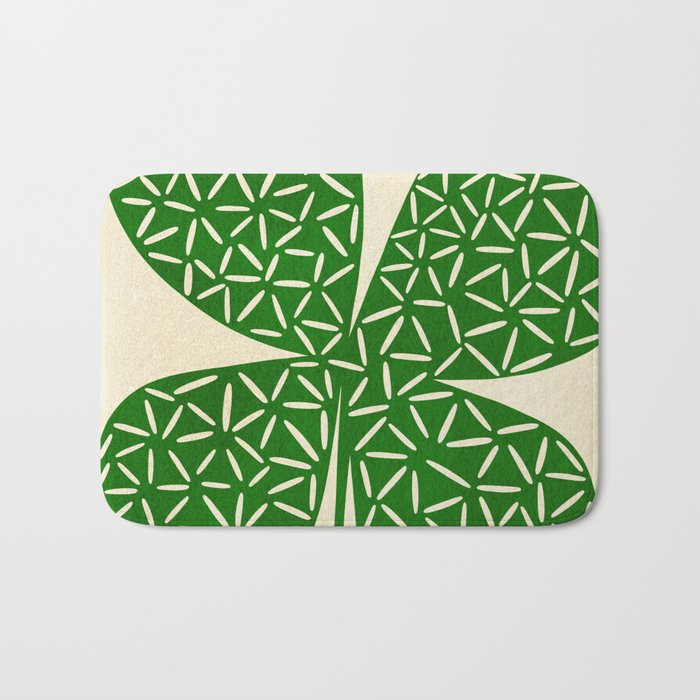 Abstract W-good luck.green Bath Mat Gallery Image 1