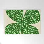 Abstract W-good luck.green Welcome Mat Gallery Image 1