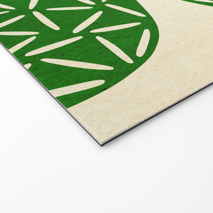 Abstract W-good luck.green Welcome Mat Gallery Image 2