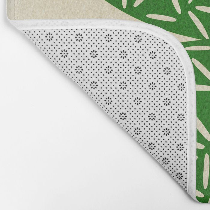 Abstract W-good luck.green Bath Mat Gallery Image 2