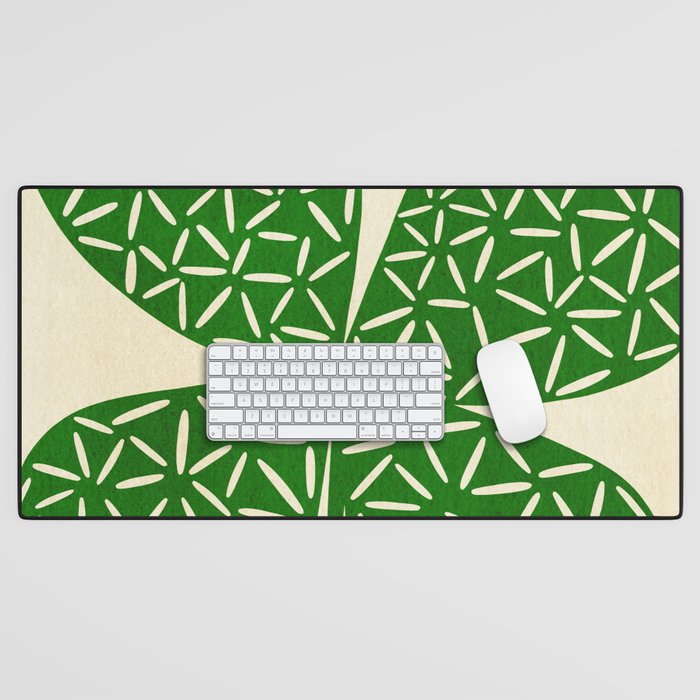 Abstract W-good luck.green Desk Mat Gallery Image 1