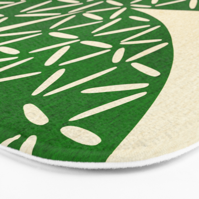 Abstract W-good luck.green Bath Mat Gallery Image 3