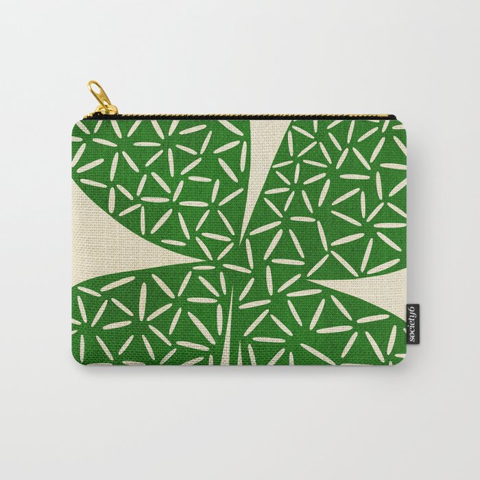 Abstract W-good luck.green Carry All Pouch Gallery Image 1