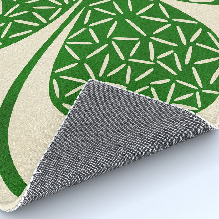 Abstract W-good luck.green Rug Gallery Image 4