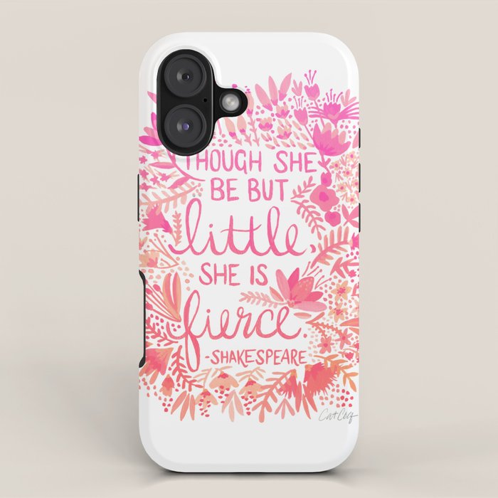 Little & Fierce - Pink OmbrÃ© iPhone Case Gallery Image 1