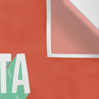 EAT PASTA RUN FASTA Wall Tapestry Gallery Image 3