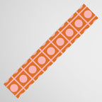 Pink and Orange Dot Grid Retro Modern Pop Pattern Table Runner Gallery Image 3
