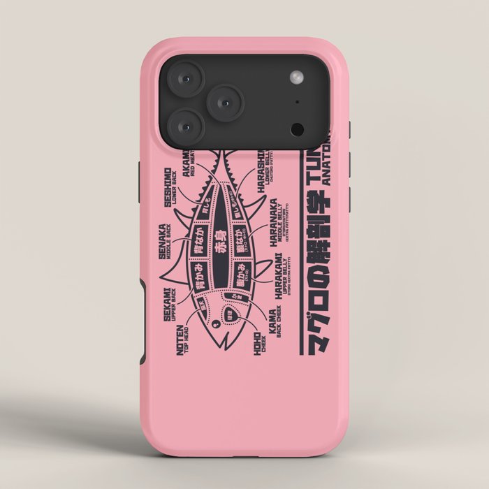 Tuna Anatomy Japanese Maguro Sushi - Coral iPhone Case Gallery Image 4