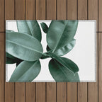 Rubber fig Plant Outdoor Rug Gallery Image 1