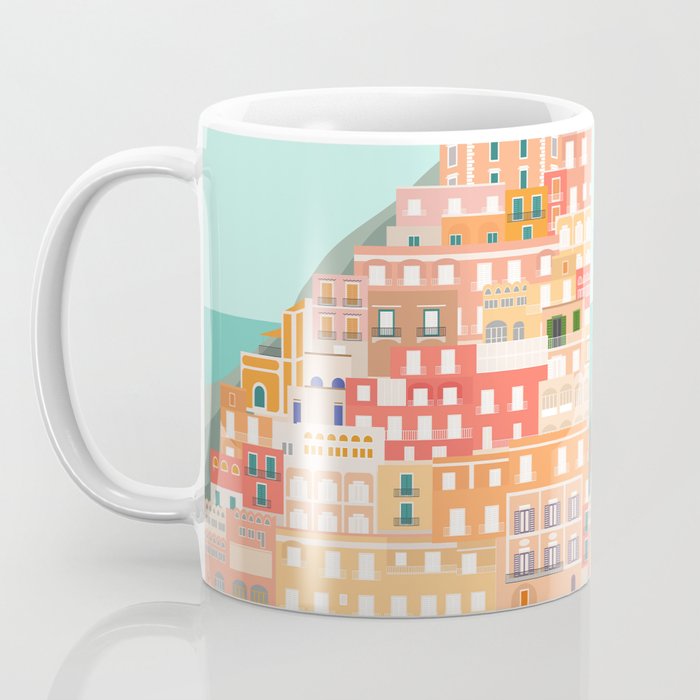 View over the Amalfi Coast, Positano, Italy Coffee Mug Gallery Image 3