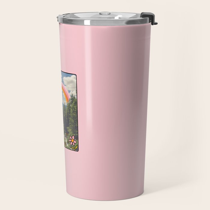 Rainbow Mountain Landscape Travel Mug Gallery Image 2