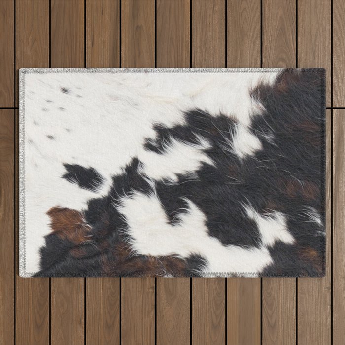 Brown Cowhide Outdoor Rug Gallery Image 1