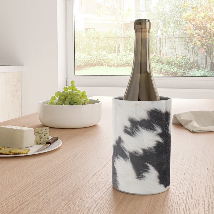 Brown Cowhide Wine Chiller Gallery Image 4