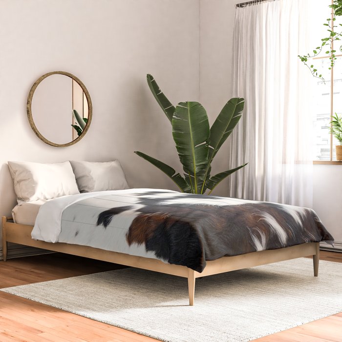 Brown Cowhide Comforter Gallery Image 2